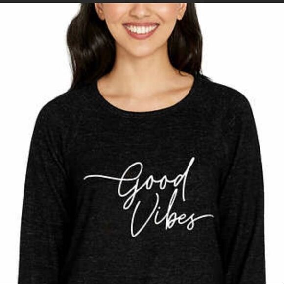 NWT Buffalo David Bitton Top Good Vibes M - Picture 2 of 9